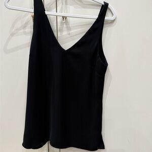 Amanda Uprichard Black V-Neck Camisole